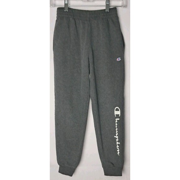 Champion Boys 10/12 Gray Jogger Sweatpants - Picture 1 of 6